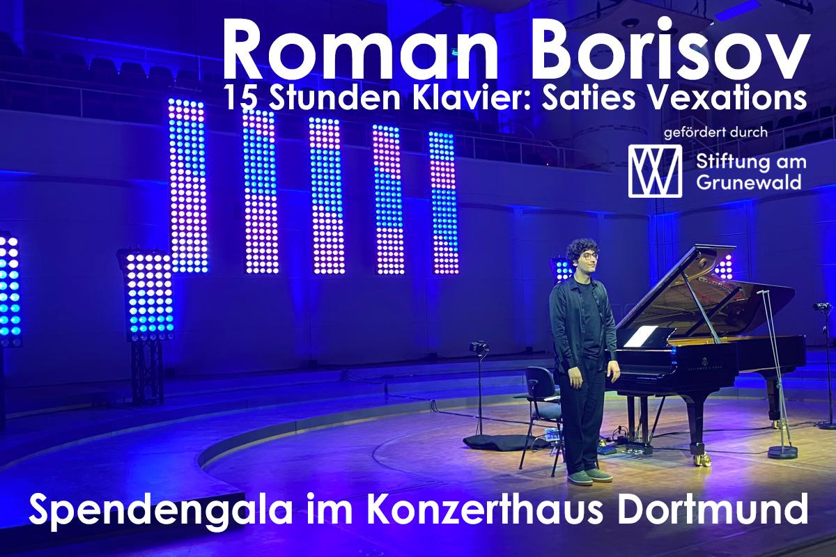 Roman Borisov - 15 Stunden Klavier: Saties Vexations